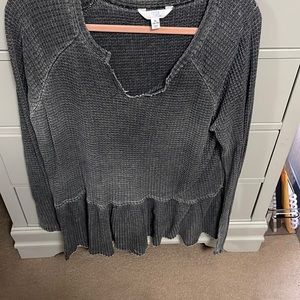 Gray waffle tunic